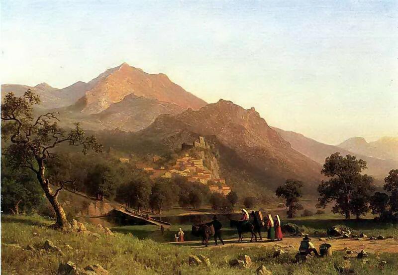 Albert Bierstadt – Rocca Secca 70x100 Canvas