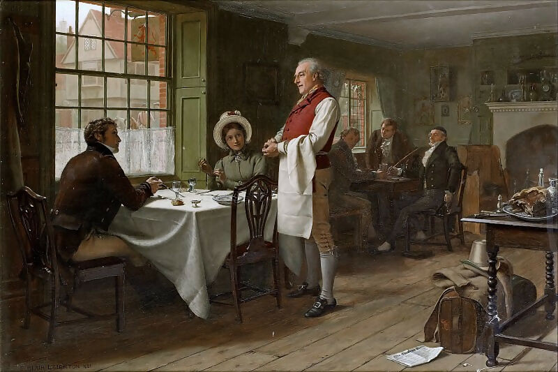 Edmund Blair Leighton – Interesting Strangers 50X40 Canvas