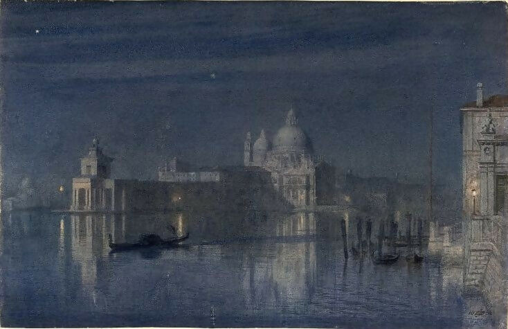 Edward John Poynter Santa Maria della Salute Venice by Moonlight
