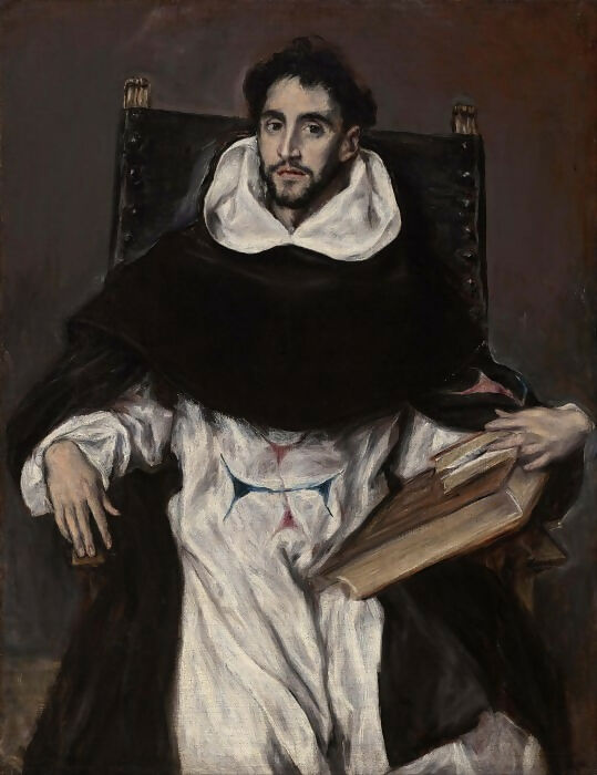 El Greco - Brother Hortensio Felix Paravicino 50X40 Canvas