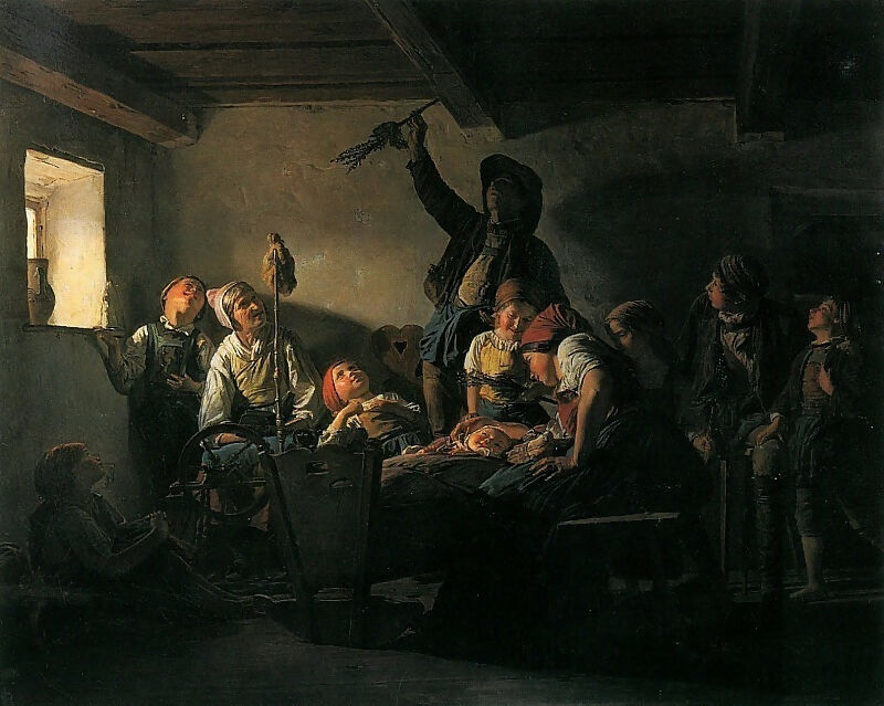 Ferdinand Georg Waldmüller Palm Sunday 50X40 Canvas