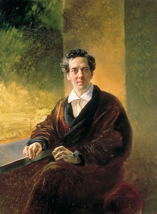 KarlPavlovichBryullov–PortraitofCountAlexeyAlexeevichPerovsky(writerAntonPogorelsky). 90x120 Canvas