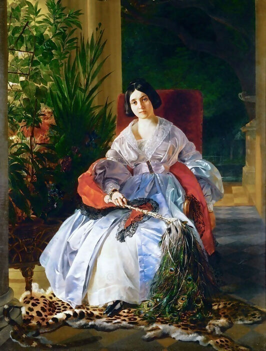 KarlPavlovichBryullov–PortraitoftheMostSerenePrincessElizavetaPavlovnaSaltykova 50X40 Canvas