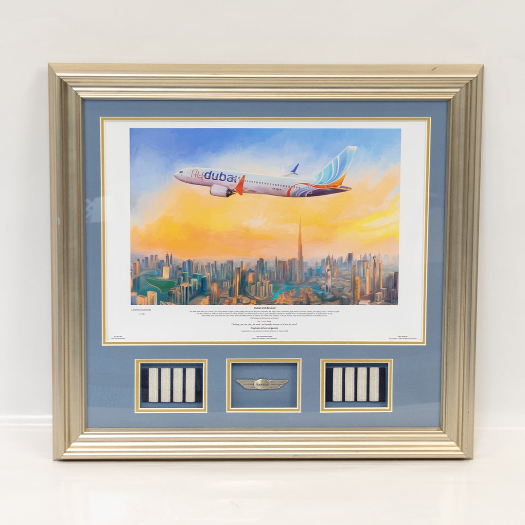 Flydubai Captain Commemorative Retirement Frame