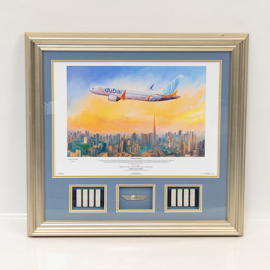 Flydubai Captain Commemorative Retirement Frame