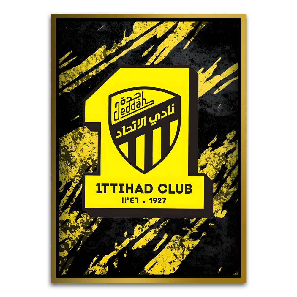 ITTHAD CLUB 10 Gold Canvas frame acrylic canvas Frames