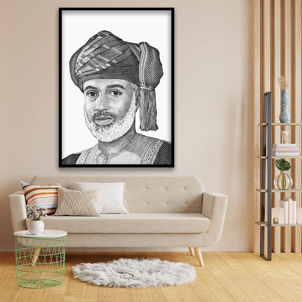 Qaboos acrylic canvas Frames