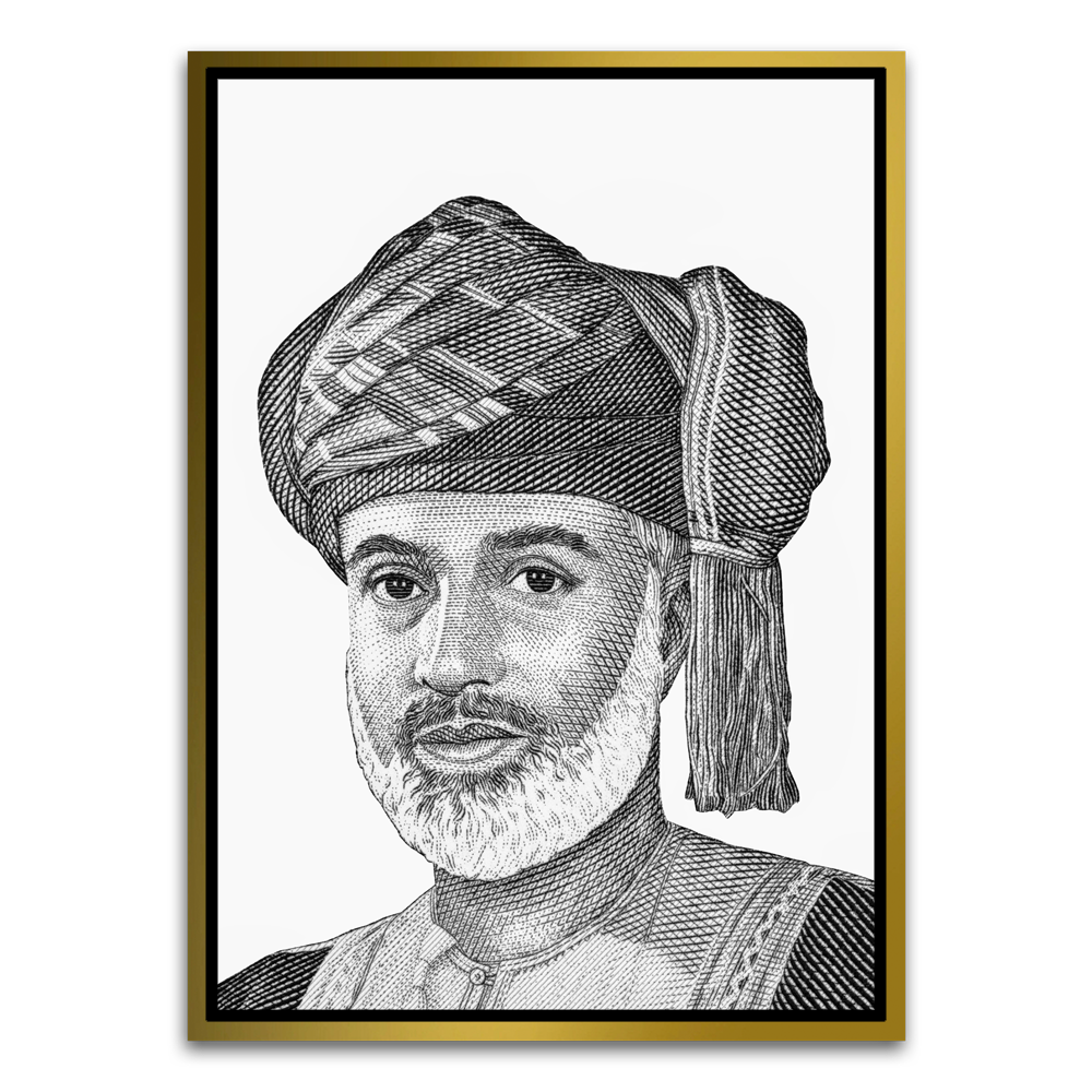 Qaboos Gold Canvas frame acrylic canvas Frames