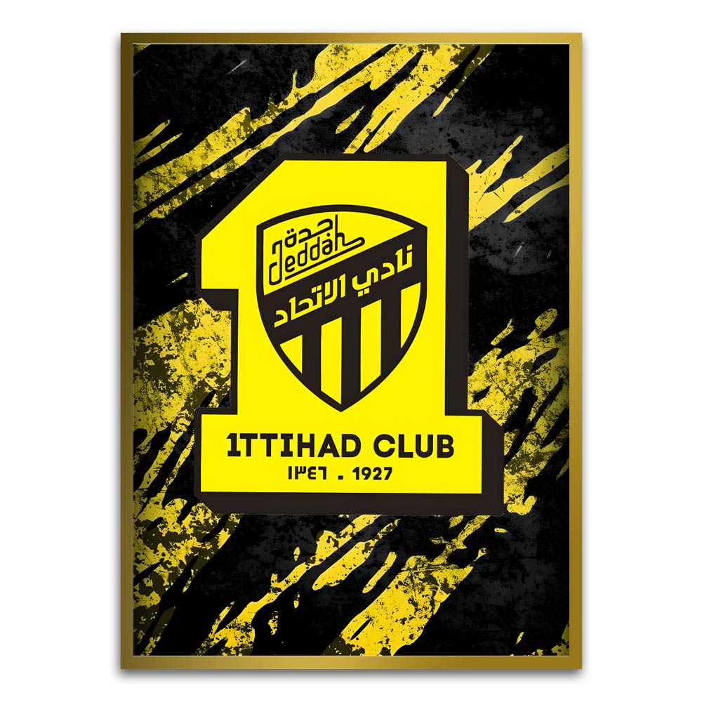 ITTHAD CLUB 10 Gold Printed frame acrylic canvas Frames