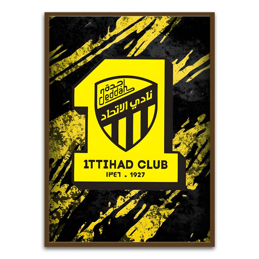 ITTHAD CLUB 10 Brown Printed frame acrylic canvas Frames