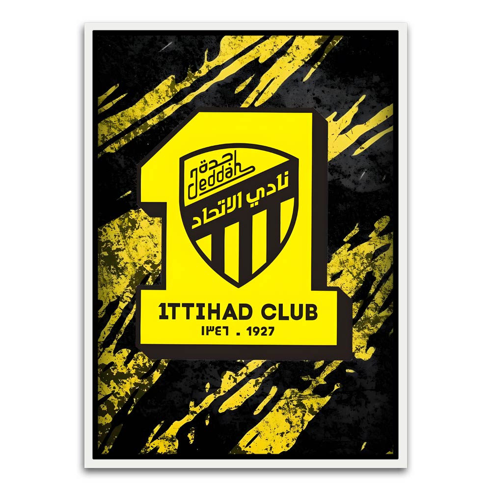 ITTHAD CLUB 10 White Canvas frame acrylic canvas Frames