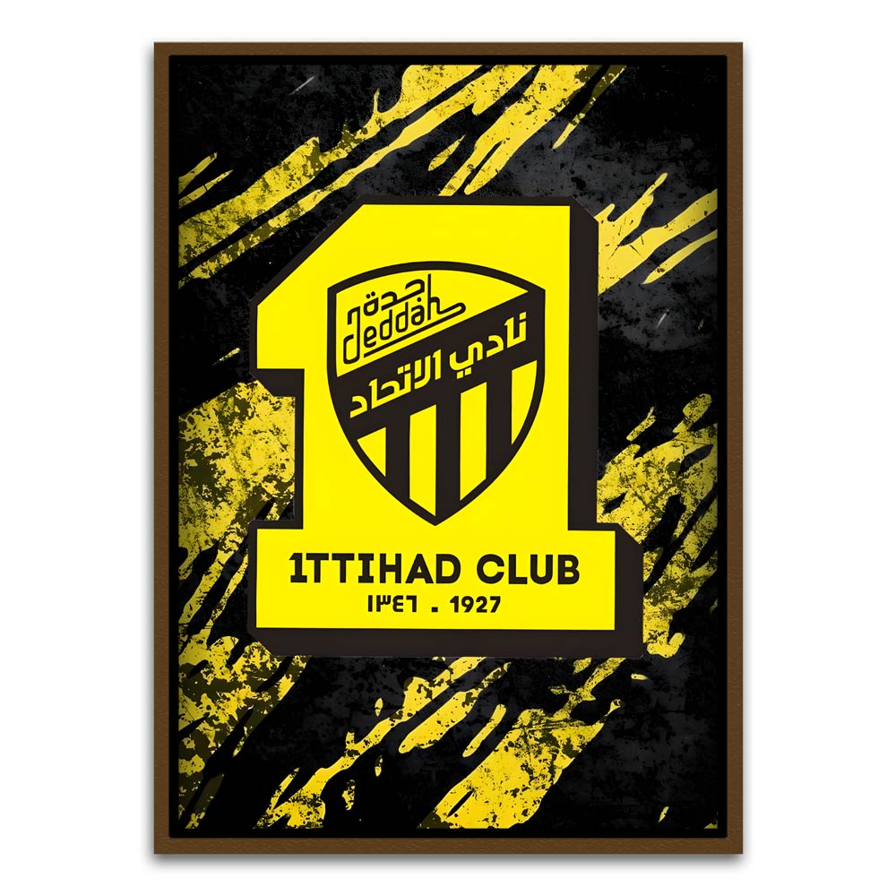 ITTHAD CLUB 10 Brown Canvas frame acrylic canvas Frames