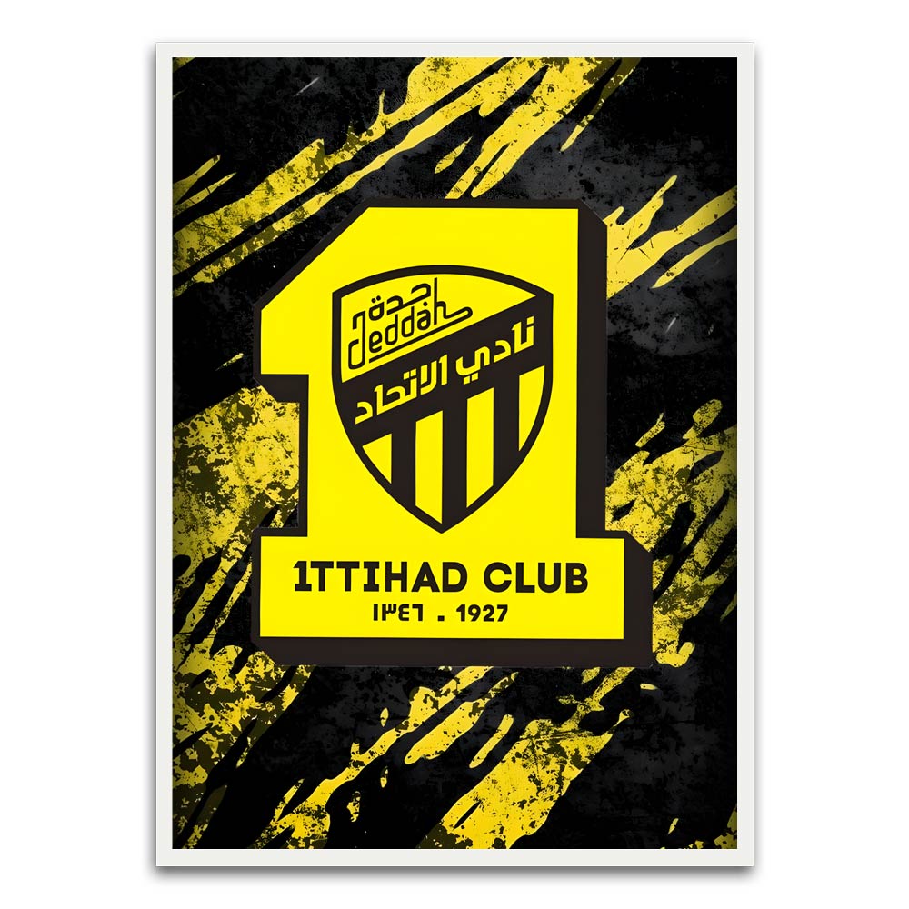 ITTHAD CLUB 10 White Printed frame acrylic canvas Frames