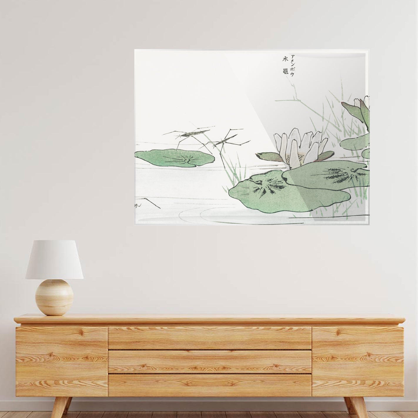 Tranquil Pond Serenity Acrylic acrylic canvas Frames