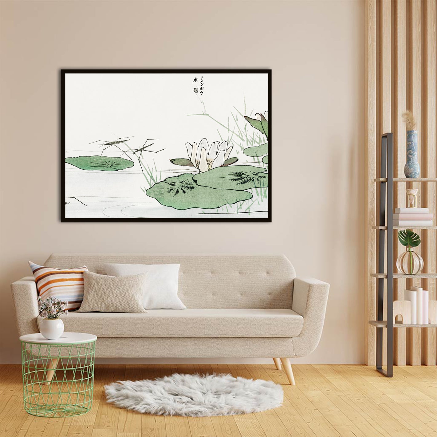 Tranquil Pond Serenity acrylic canvas Frames