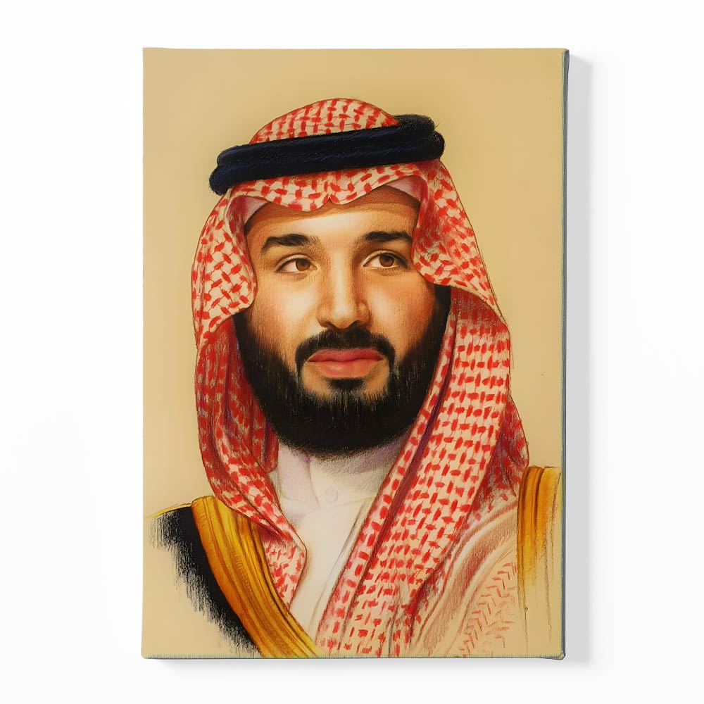 Mohammed bin Salman Al Saud Canvas acrylic canvas Frames