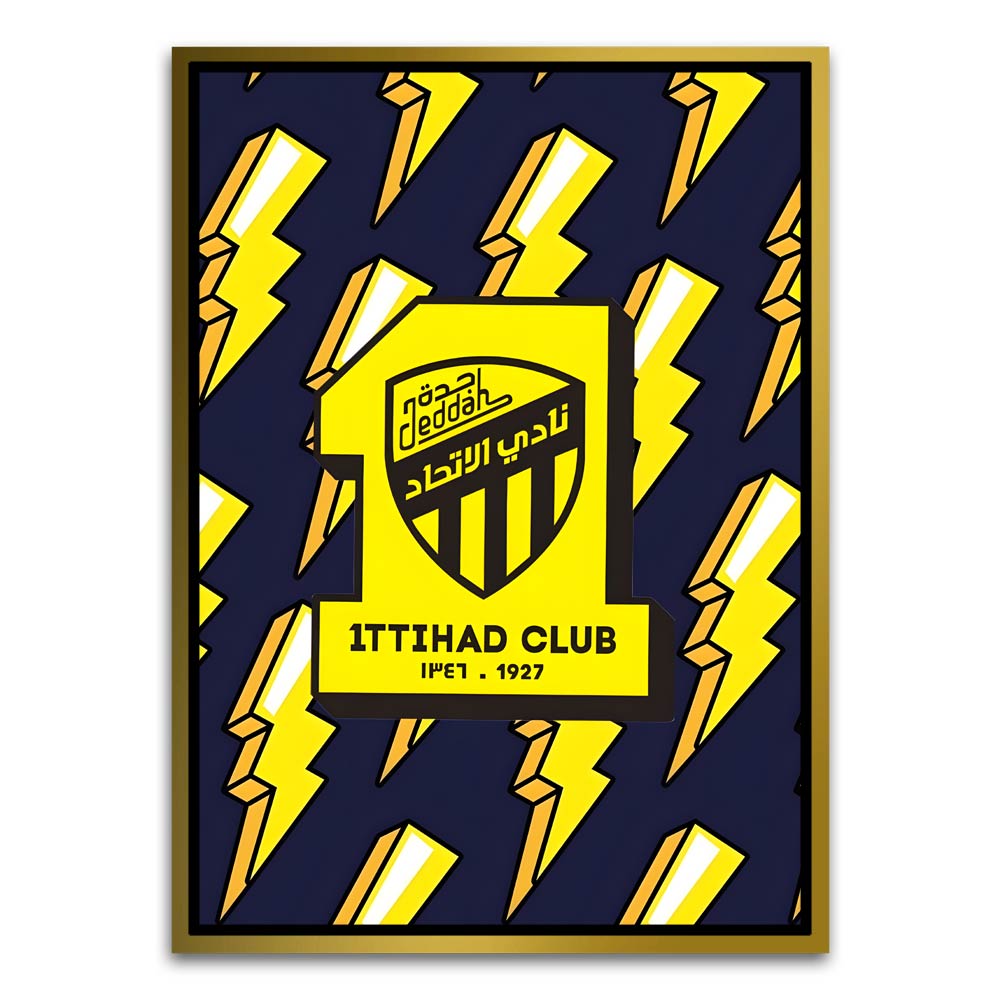 ITTHAD CLUB 11 Gold Canvas frame acrylic canvas Frames