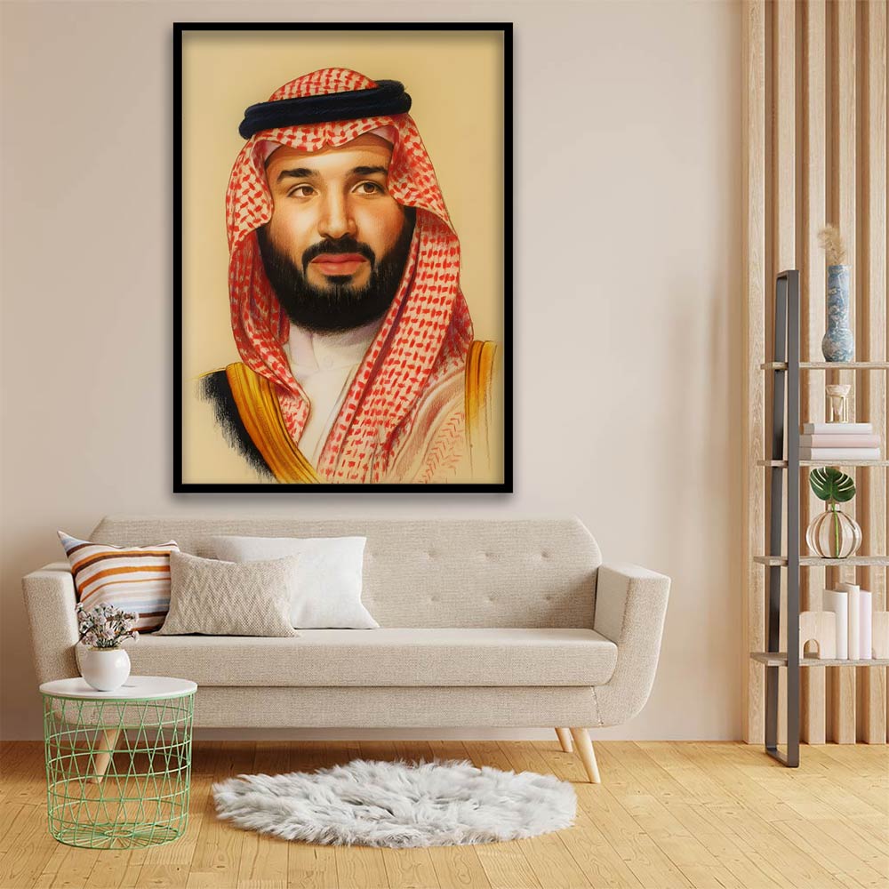 Mohammed bin Salman Al Saud acrylic canvas Frames