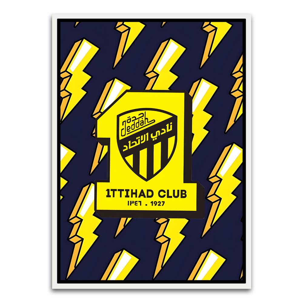 ITTHAD CLUB 11 White Canvas frame acrylic canvas Frames