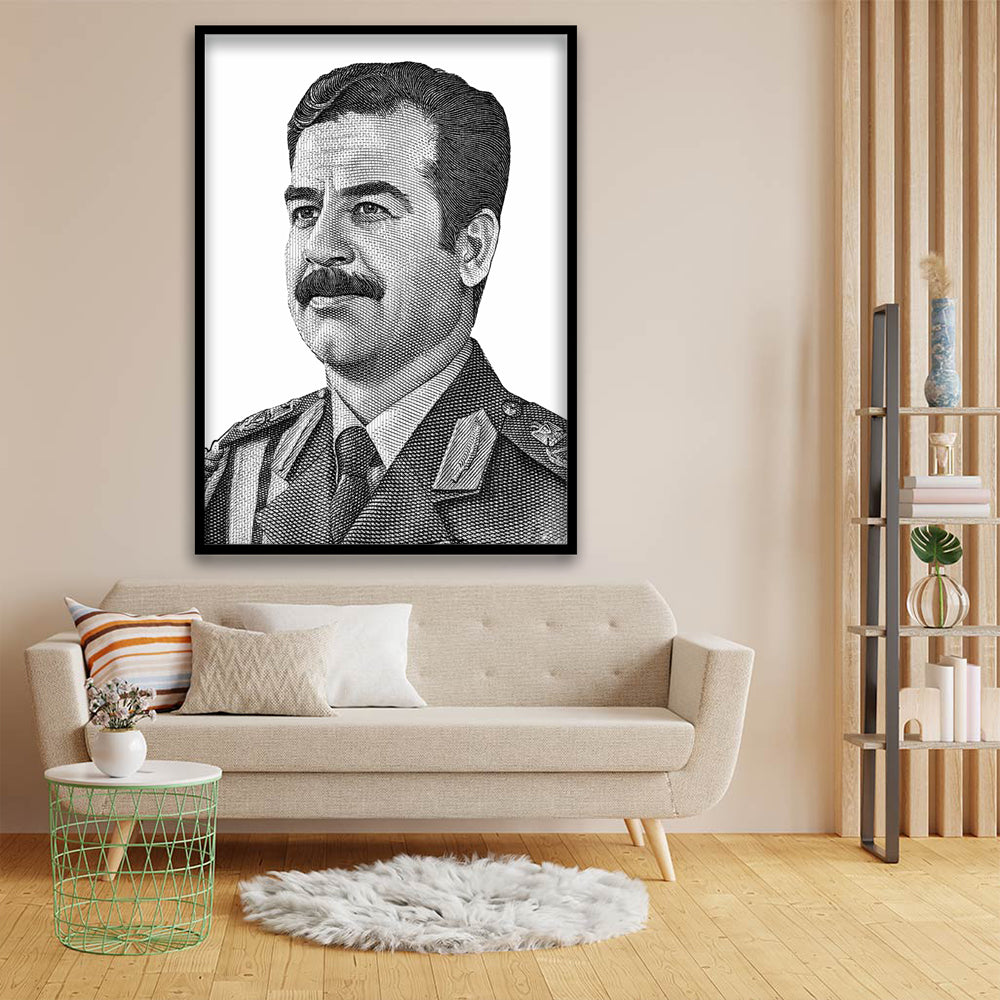 Saddam Hussein acrylic canvas Frames