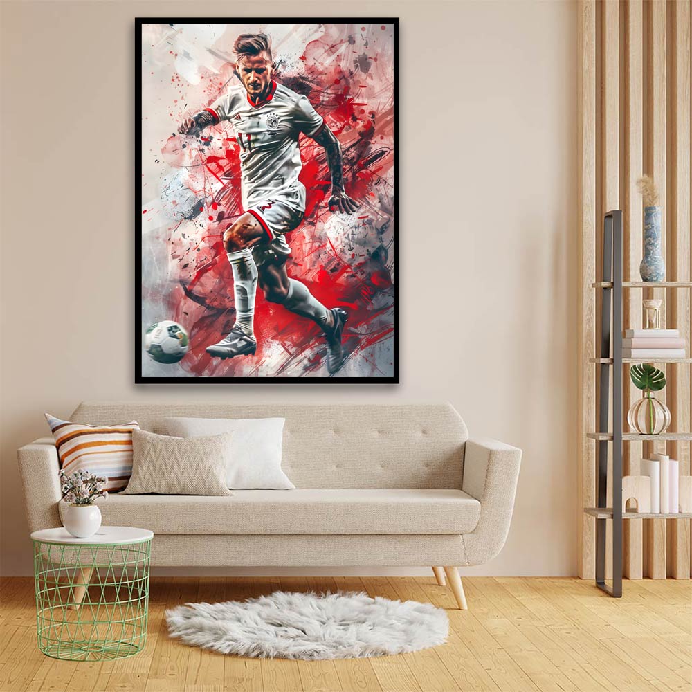 Football player acrylic canvas Frames