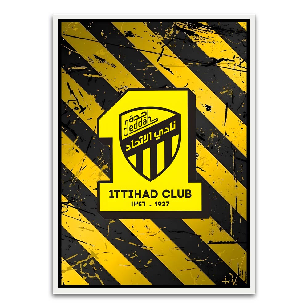 ITTHAD CLUB 12 White Canvas frame acrylic canvas Frames