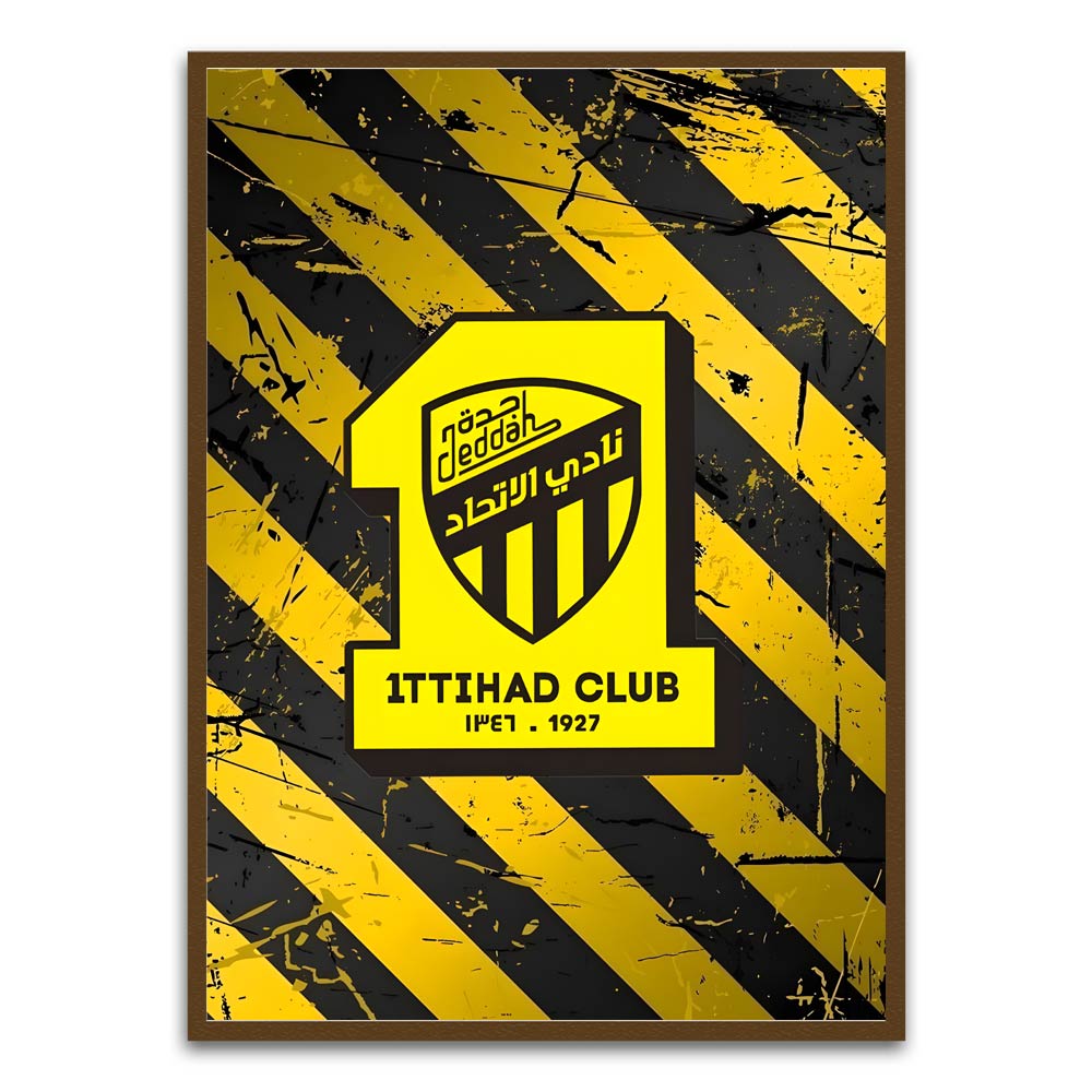 ITTHAD CLUB 12 Brown Printed frame acrylic canvas Frames