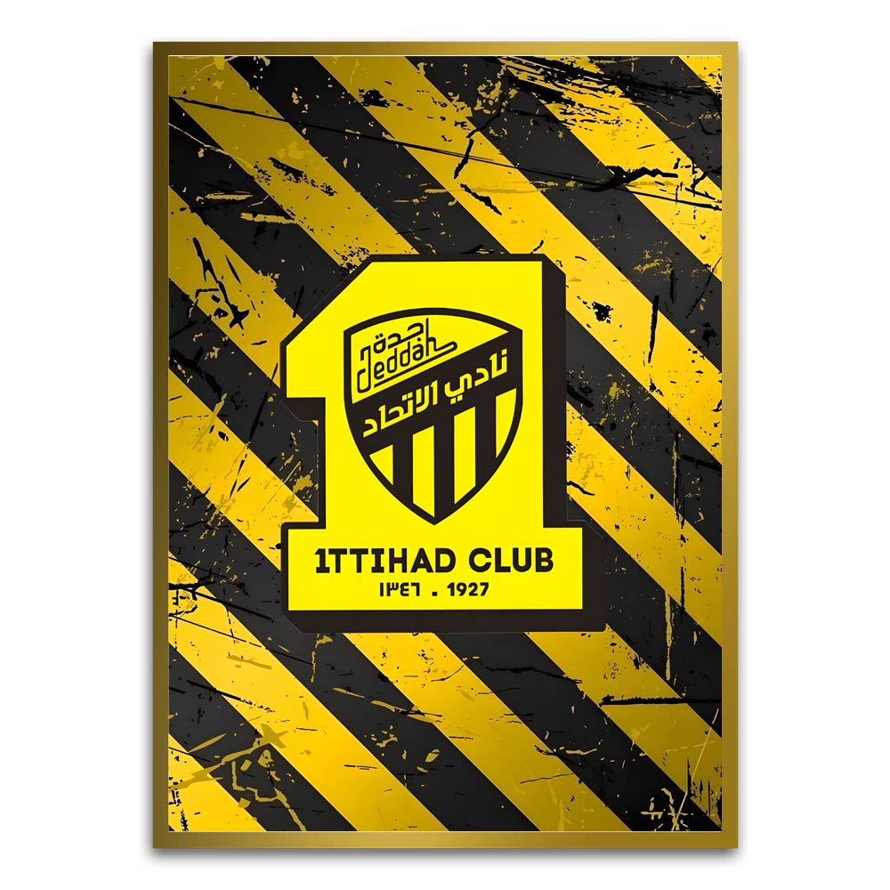 ITTHAD CLUB 12 Gold Printed frame acrylic canvas Frames