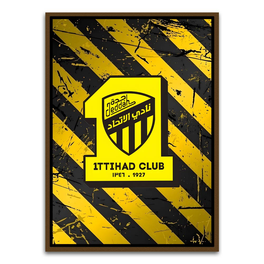 ITTHAD CLUB 12 Brown Canvas frame acrylic canvas Frames