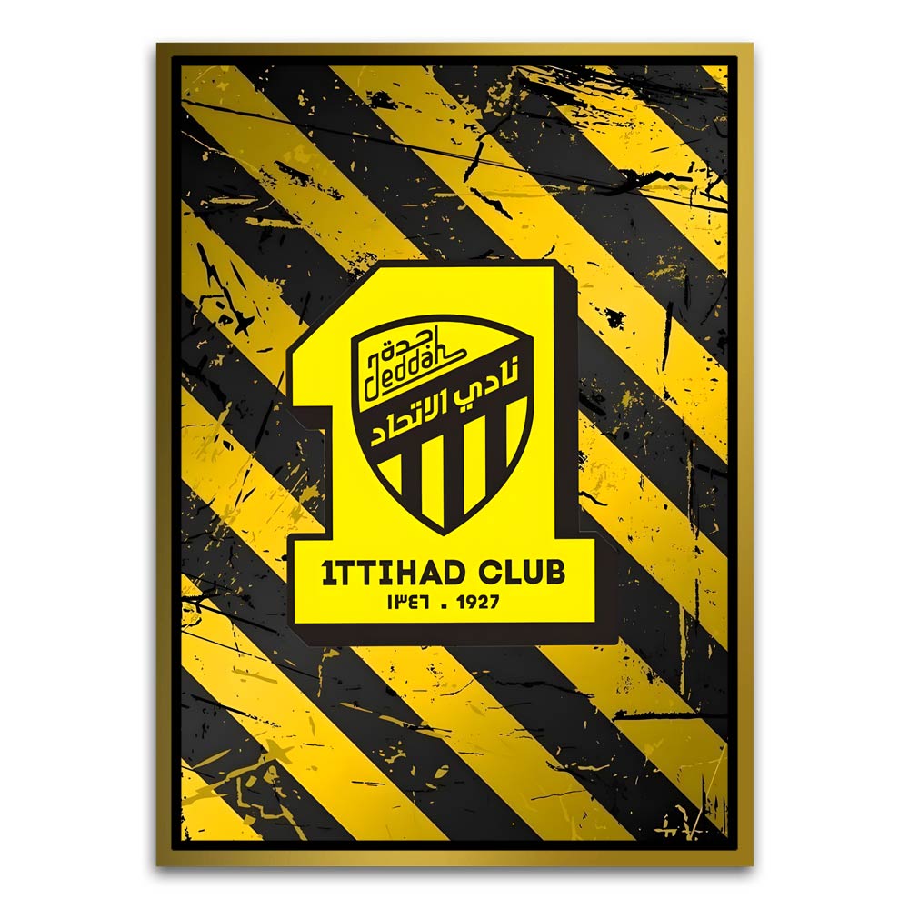 ITTHAD CLUB 12 Gold Canvas frame acrylic canvas Frames