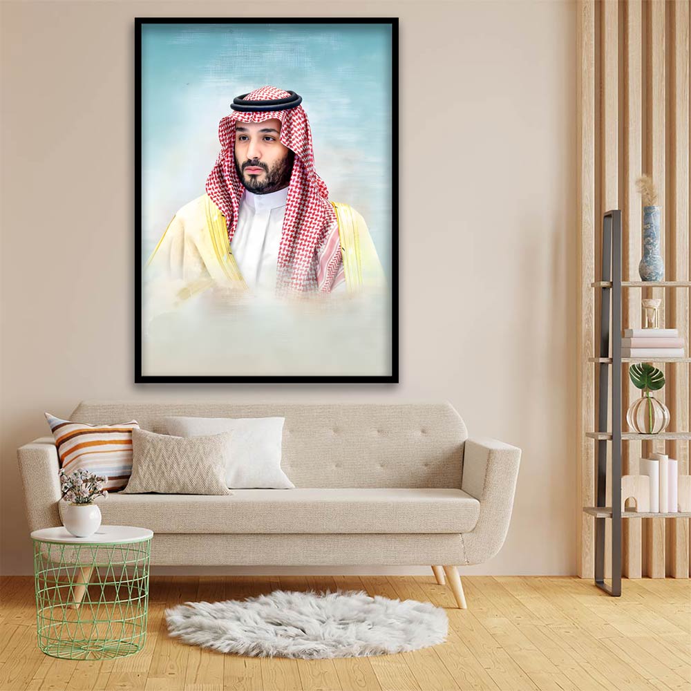 Mohammed bin Salman Al Saud acrylic canvas Frames