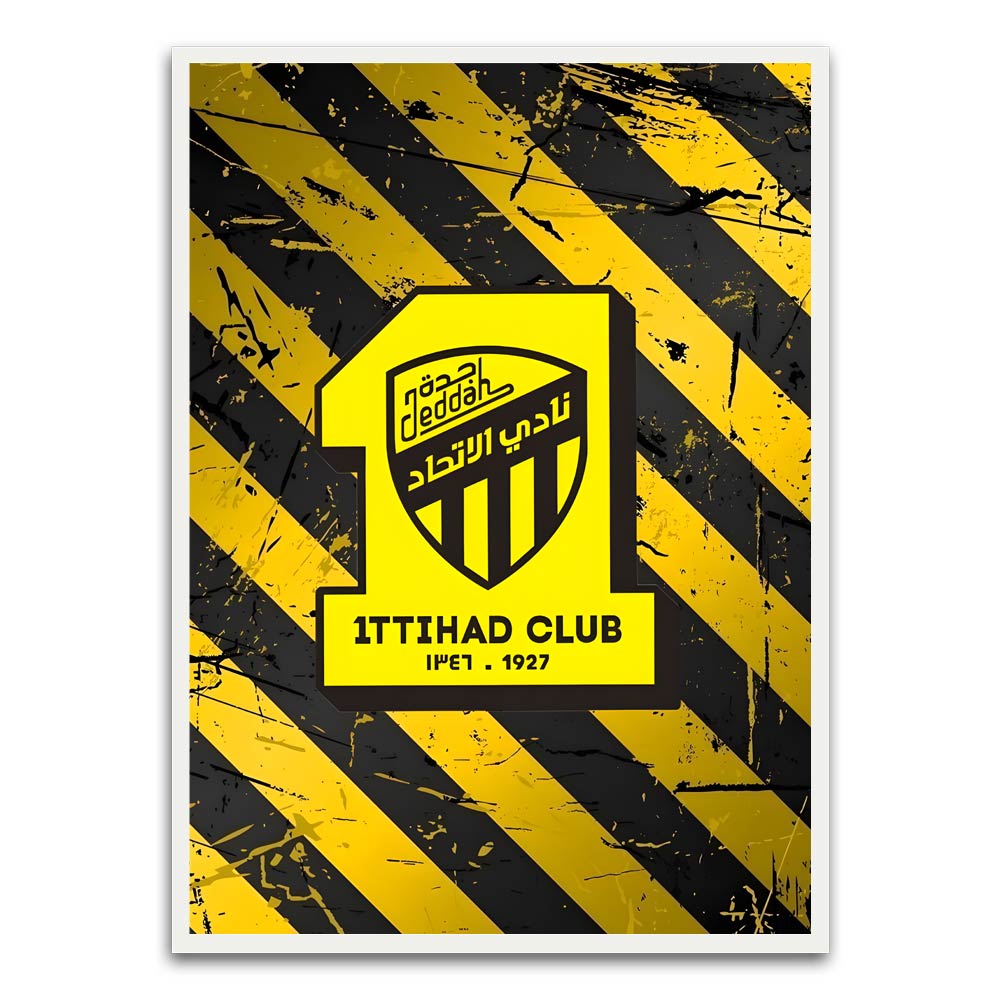 ITTHAD CLUB 12 White Printed frame acrylic canvas Frames