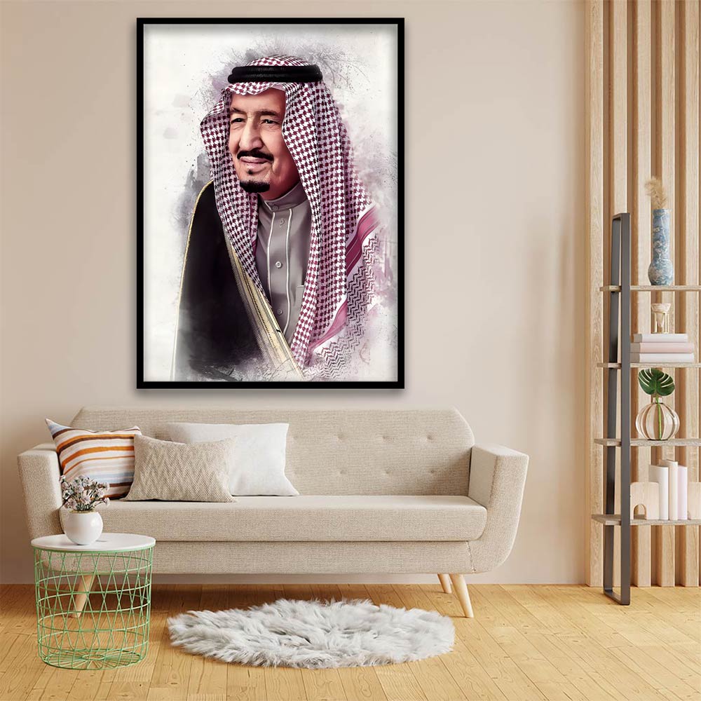 Salman bin Abdulaziz Al Saud acrylic canvas Frames