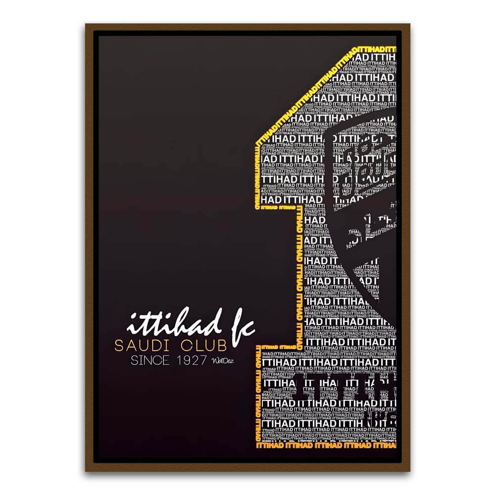 ITTHAD CLUB 13 Brown Canvas frame acrylic canvas Frames