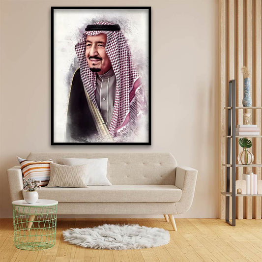 Salman bin Abdulaziz Al Saud acrylic canvas Frames