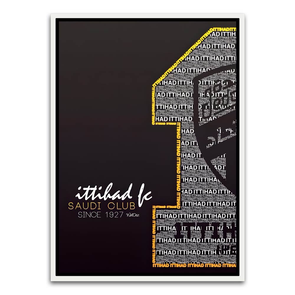 ITTHAD CLUB 13 White Canvas frame acrylic canvas Frames