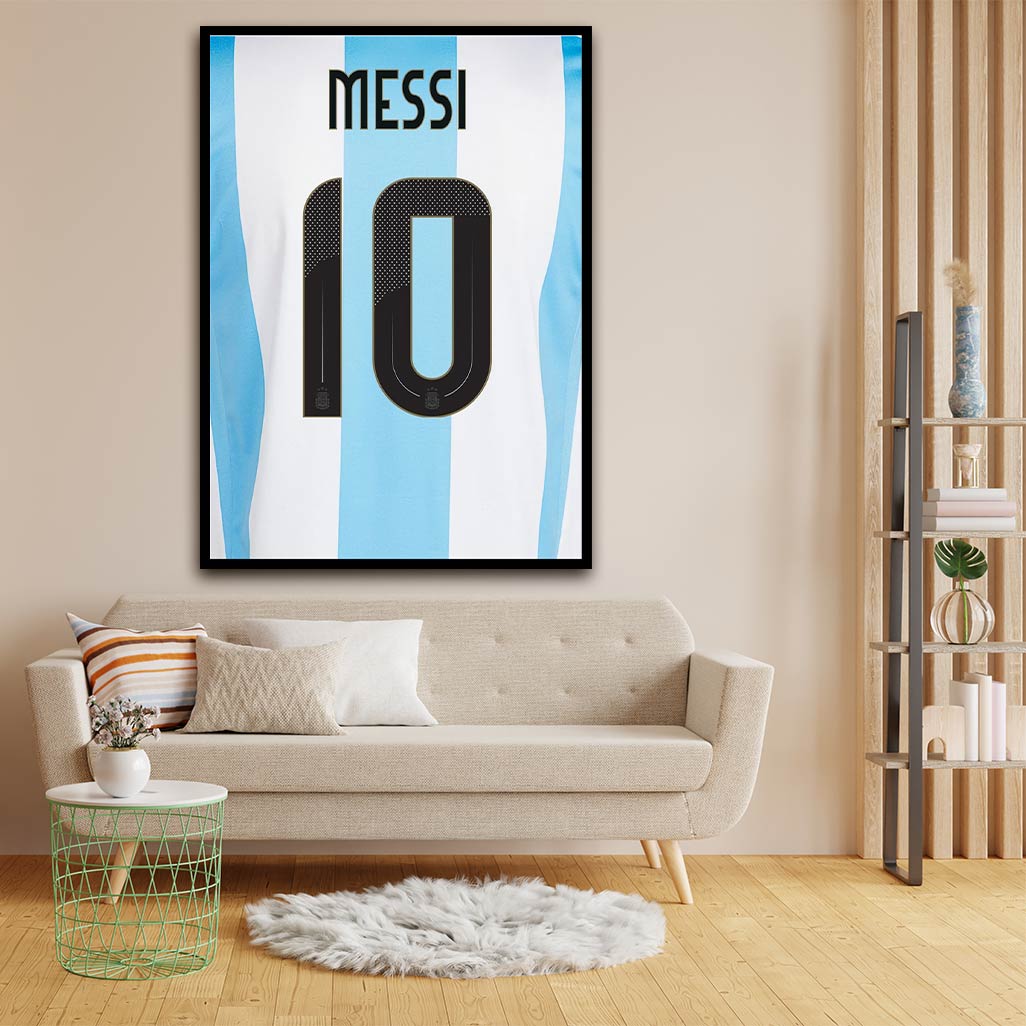 Messi T shirt acrylic canvas Frames