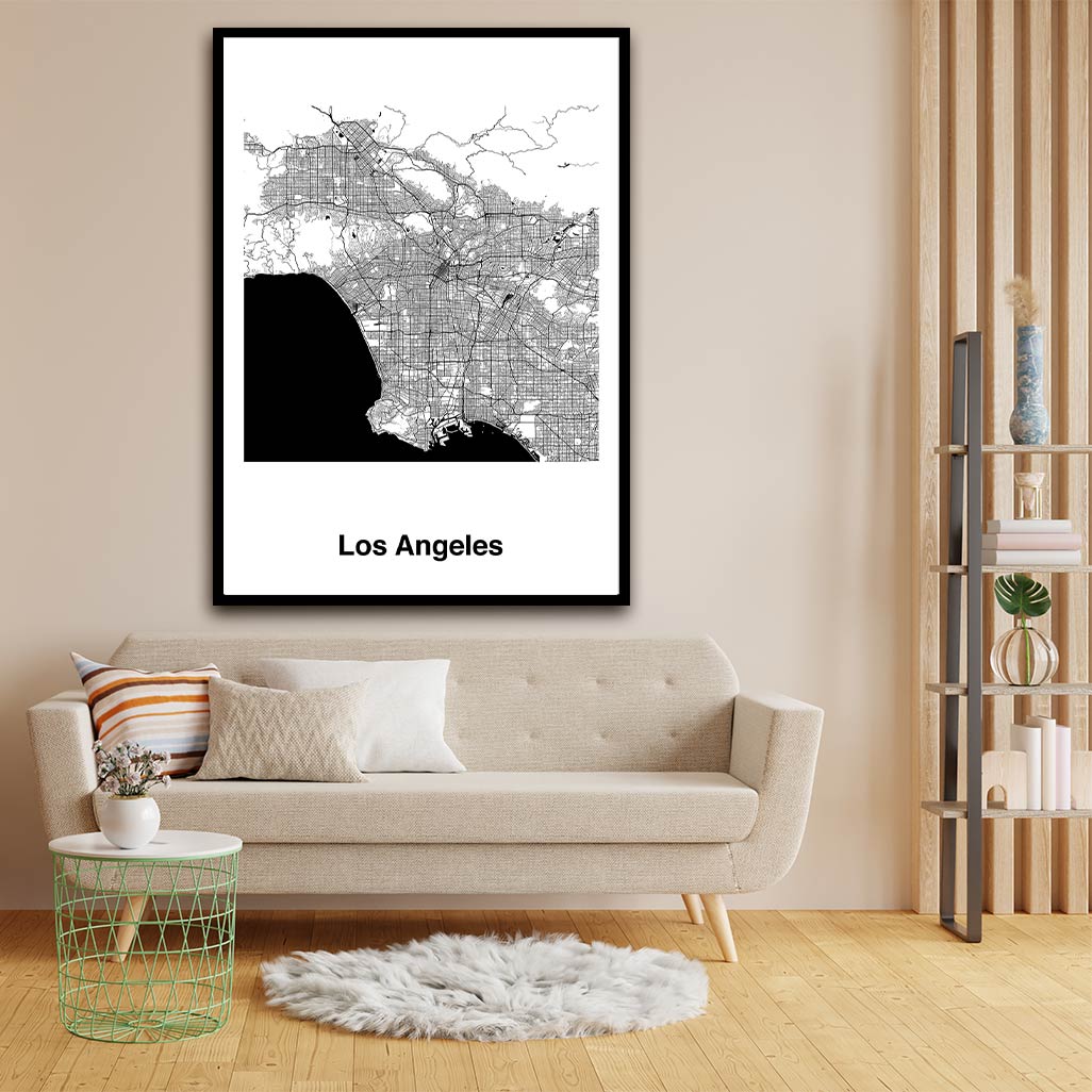 Los Angeles acrylic canvas Frames