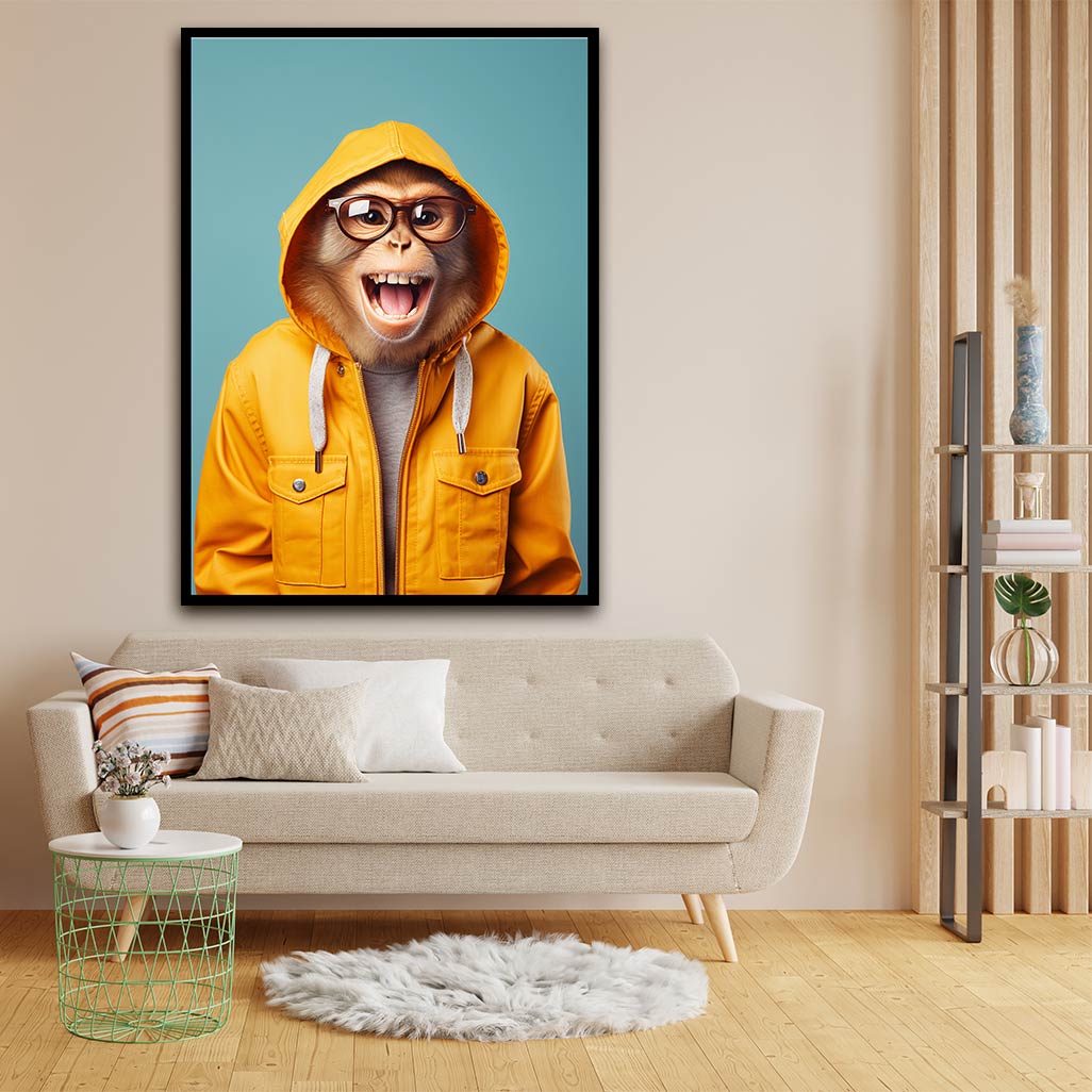 Funny Monkey acrylic canvas Frames