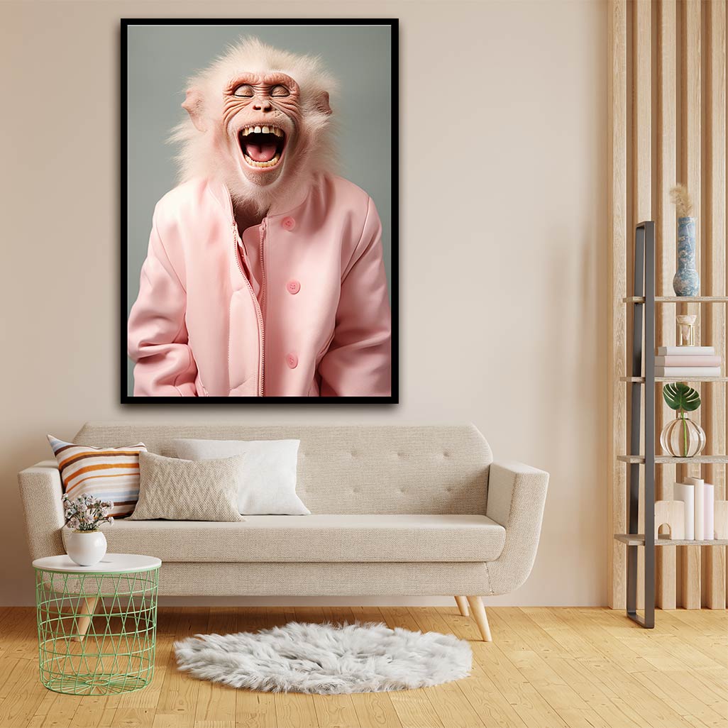 Laughing Monkey acrylic canvas Frames