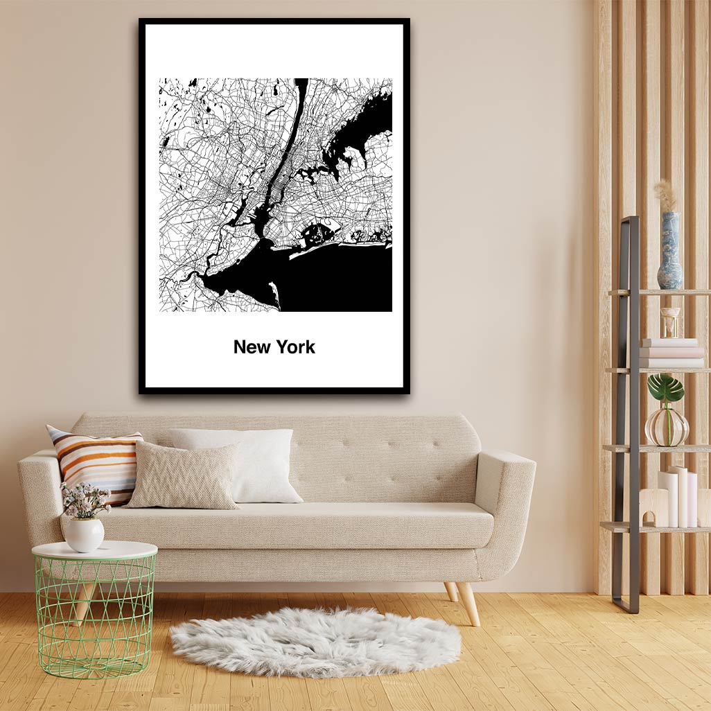 New York acrylic canvas Frames