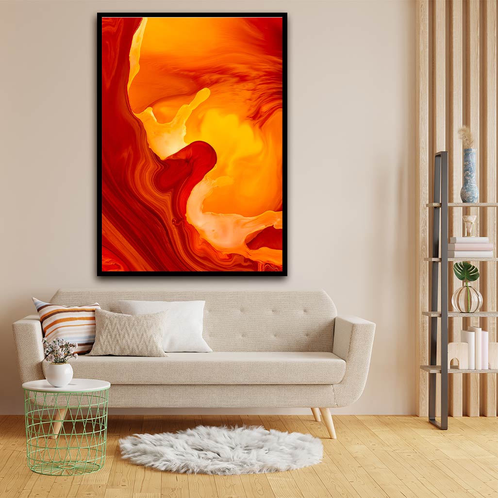 Volcano acrylic canvas Frames