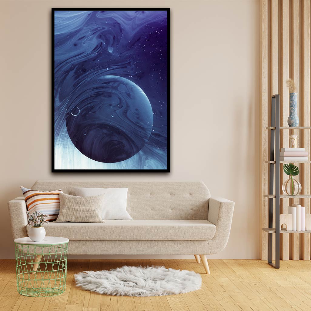 Planet abstract acrylic canvas Frames