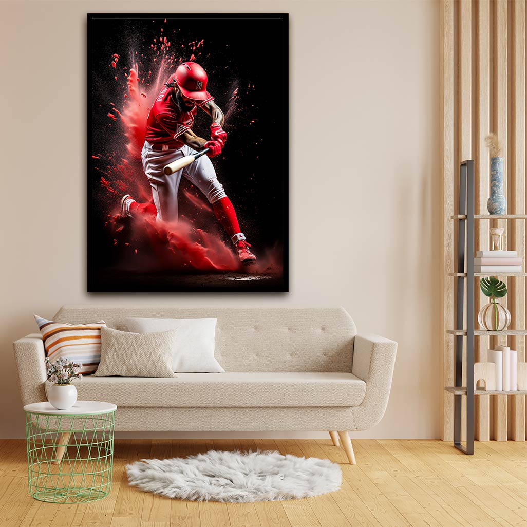 Hitting ball acrylic canvas Frames