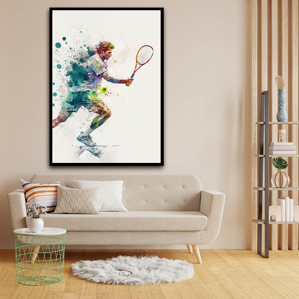 Badminton Art acrylic canvas Frames