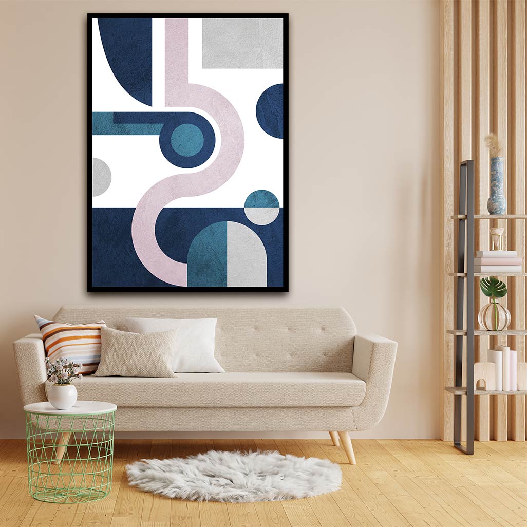 Geo matric Abstract Art acrylic canvas Frames