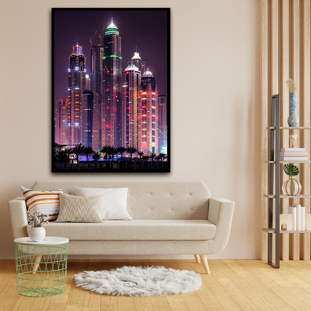 Night View acrylic canvas Frames