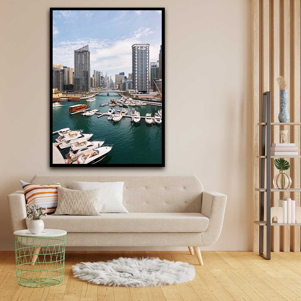 Dubai Marina acrylic canvas Frames