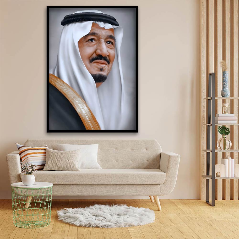 Salman bin Abdulaziz Al Saud acrylic canvas Frames