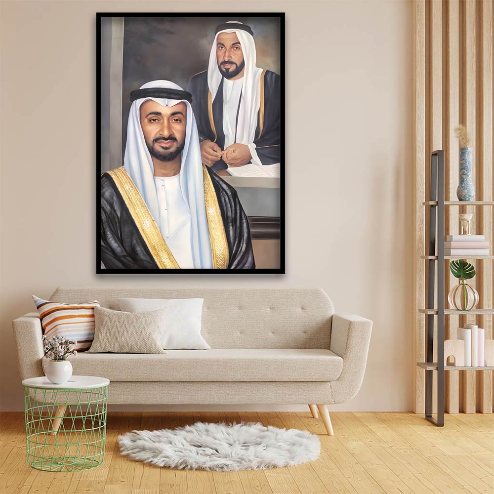 UAE leaders acrylic canvas Frames